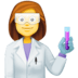 👩‍🔬 woman scientist display on Facebook